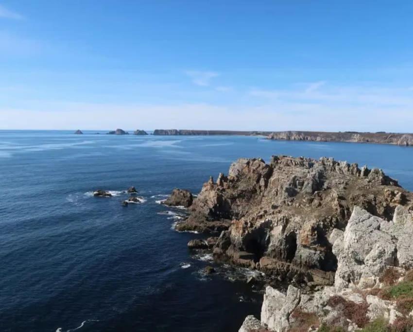 Maison A Morgat En Bretagne Sur La Presqu'Ile De Crozon Situee A 800 M De La Mer Piscine Chauffee Toute L'Annee Travaux Piscine Du 10 Au 20 Juin 2025 Luaran gambar
